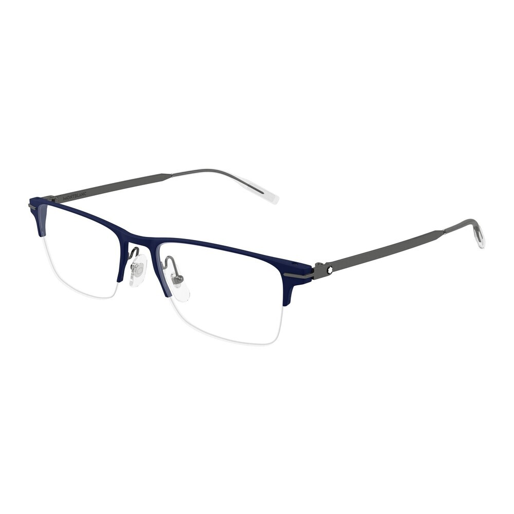 NWT Mont Blanc MB0468o Blue Ruthenium 58mm Eyeglasses